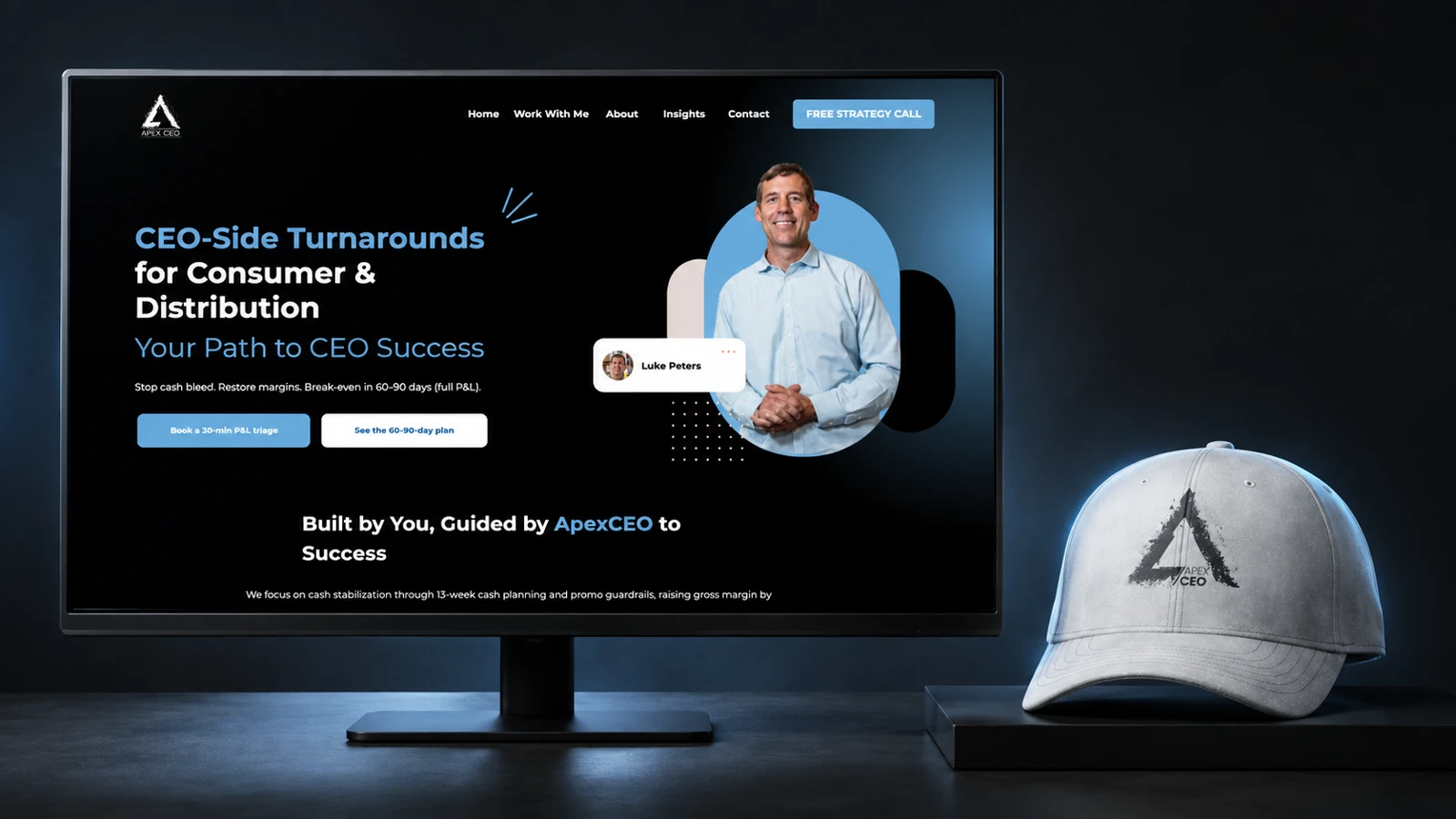 ApexCEO website design presentation