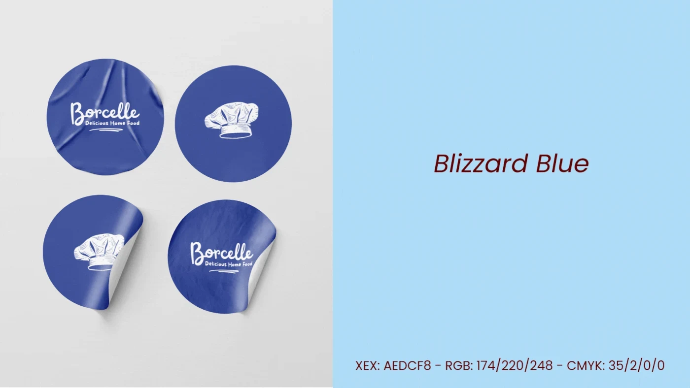 Borcelle Food brand identity presentation 2