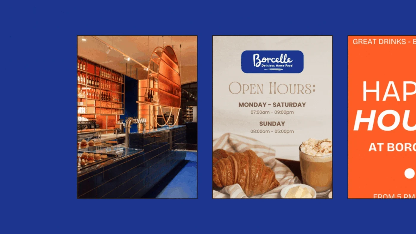 Borcelle Food brand identity presentation 3