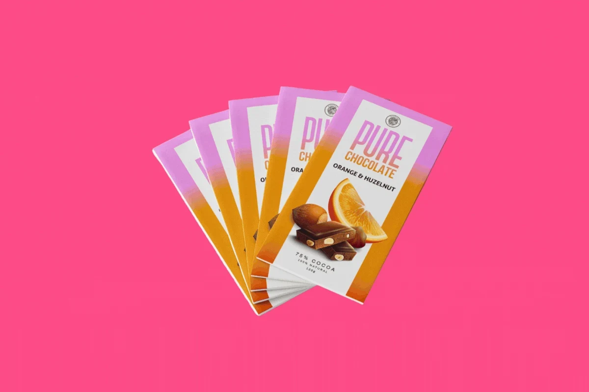 Pure Chocolate packaging design presentation 3