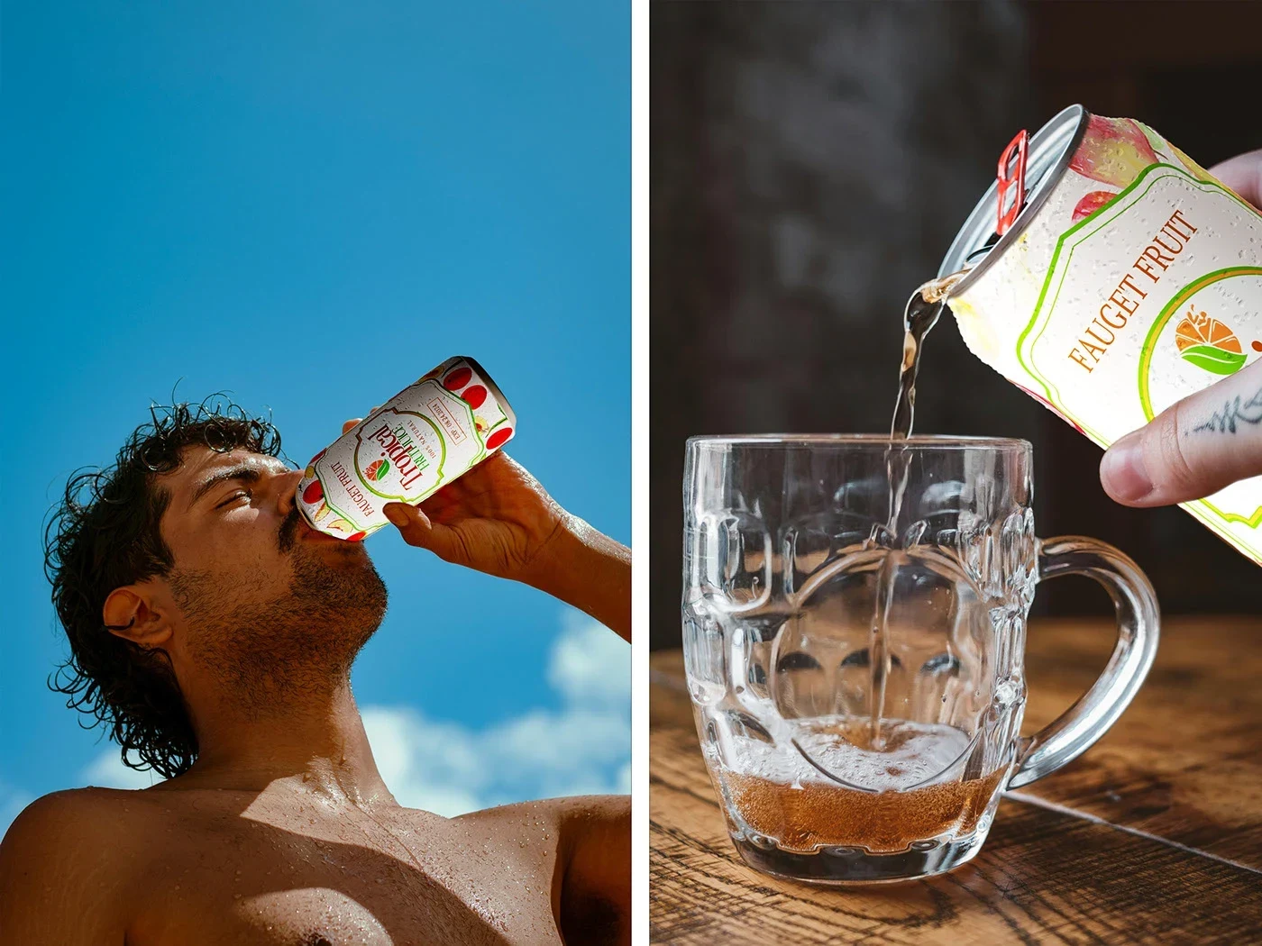 Tropical Beverage packaging design presentation 4