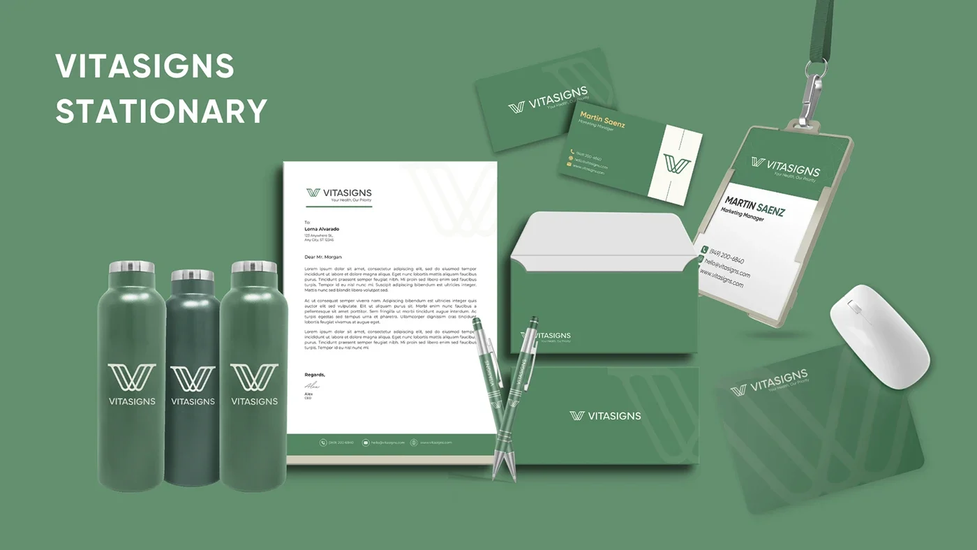 VitaSigns — stationery applications